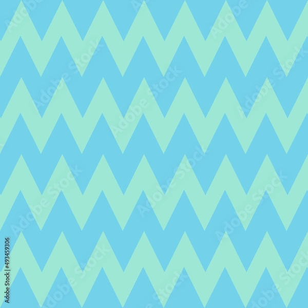 Fototapeta Light blue zigzag fabric pattern. Wale far fabric pattern.