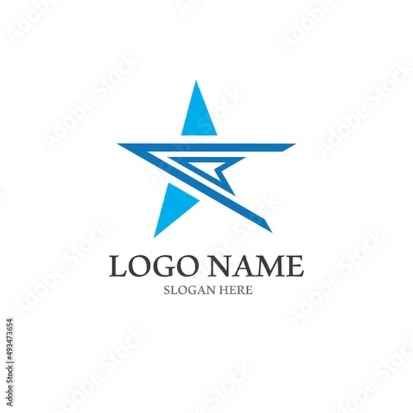 Fototapeta Star icon Template vector illustration