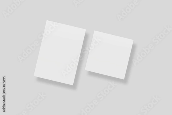 Fototapeta Blank paper for mockup. 3D Render