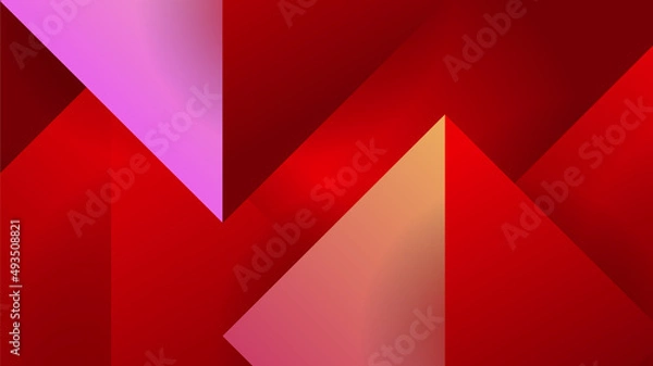 Fototapeta Modern abstract gradient red orange colorful for design banner background. Vector illustration