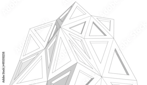 Fototapeta abstract modern building