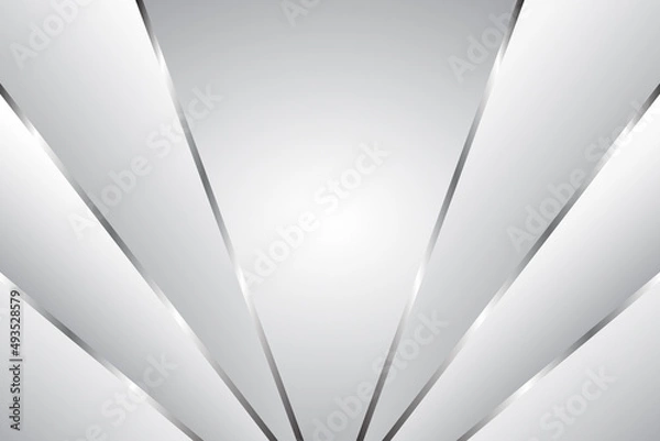 Obraz Luxury silver white background