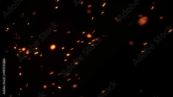 Obraz 火の粉、火花の背景