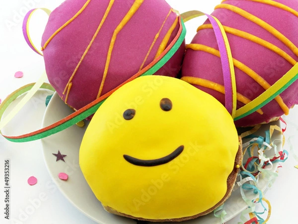 Fototapeta Pfannkuchen zu Karneval