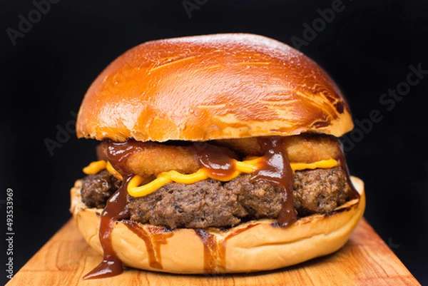 Obraz Onion rings burger