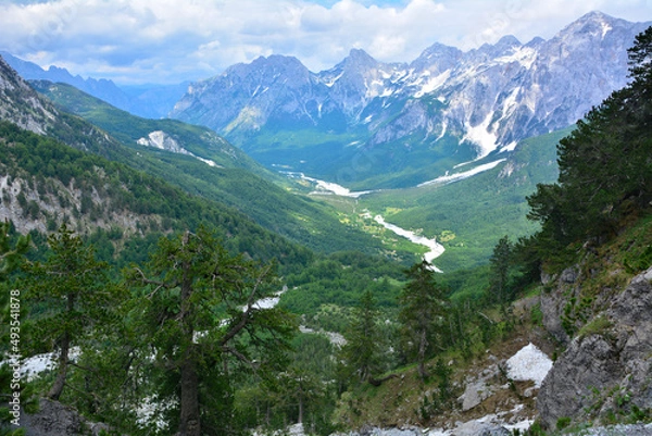 Obraz The Accursed Mountains in Albania - Valbone Valley
