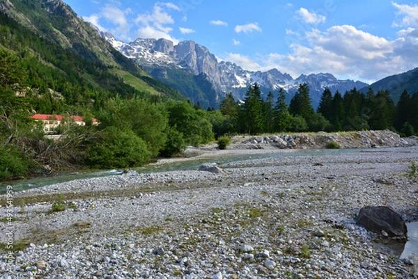 Obraz The Accursed Mountains in Albania - Valbone Valley