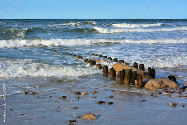 Obraz Seaside of Baltic Sea in Poland
