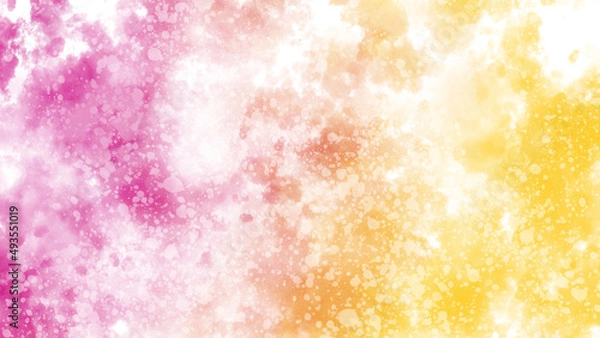 Fototapeta 抽象_ピンクと黄色_グラデーション