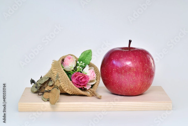 Obraz リンゴとバラ