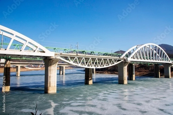 Fototapeta 단양강 철교