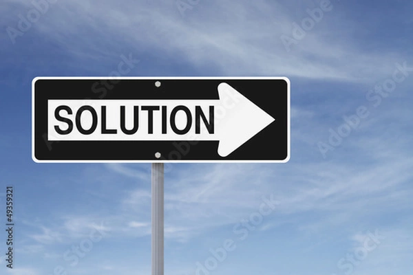 Fototapeta Solution This Way