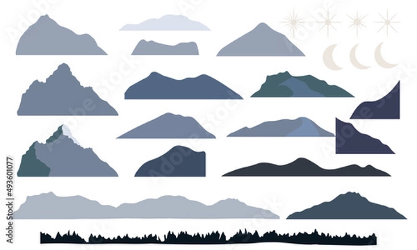 Obraz Elements Abstract Mountain