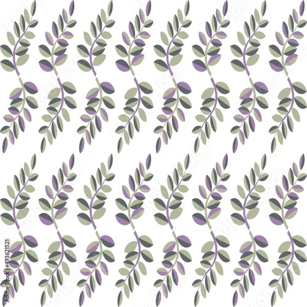 Fototapeta Luxury nature leaves background vector. Floral pattern, Vector illustration.