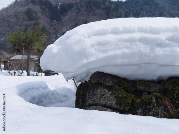 Obraz 冬の景色｜雪の層