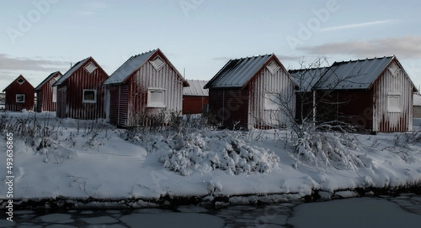 Obraz old house in the snow