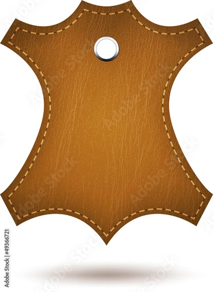 Obraz Genuine leather sign.