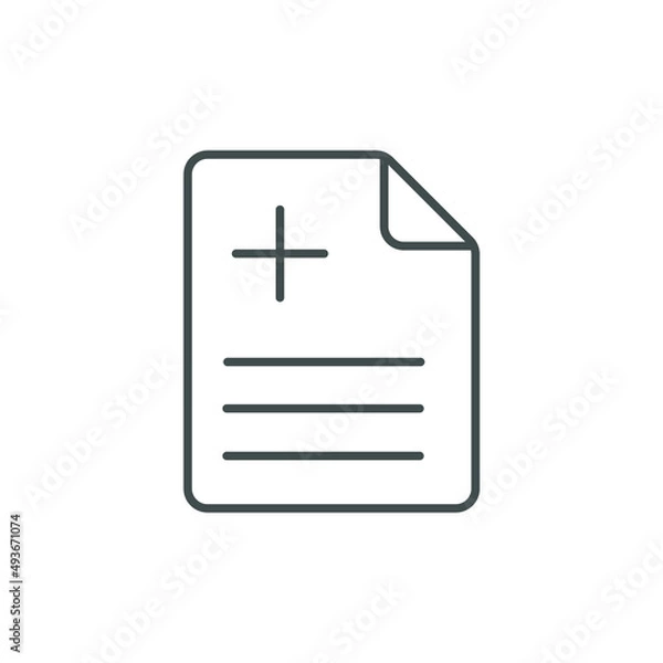 Fototapeta Med records icons  symbol vector elements for infographic web