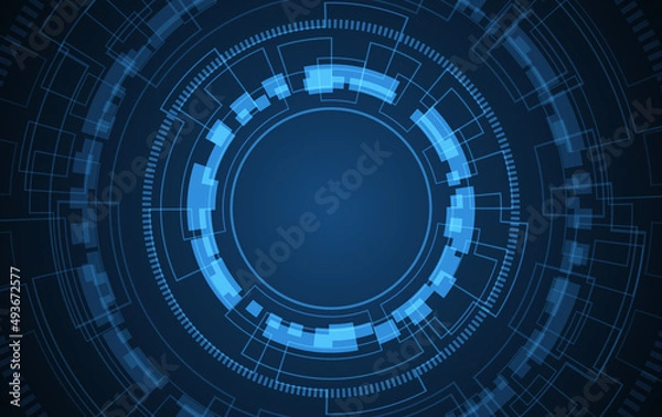 Obraz Abstract hi tech. Abstract digital background with technology. Vector abstract technology.