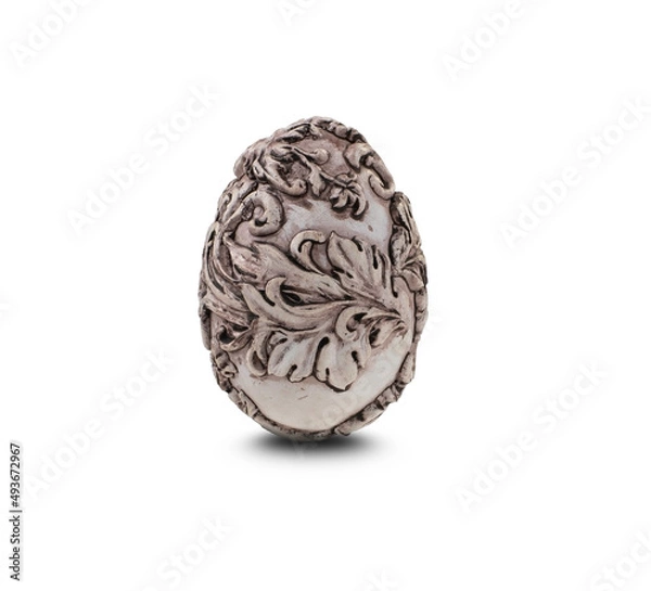 Obraz Art Nouveau decorative handmade Easter egg. Unusual easter egg.