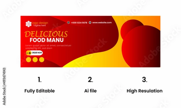 Obraz Restaurent cover design