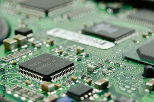Fototapeta mainboard macro