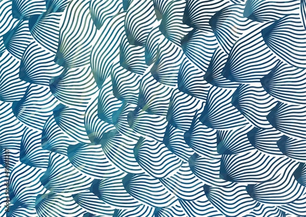 Fototapeta cut out natural material wavy vector background