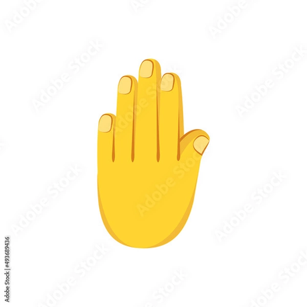 Fototapeta Isolated hand cartoon icon doing a gesture Vector illustration
