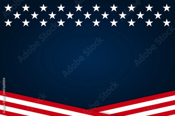 Obraz USA patriotic background. Vector EPS10.