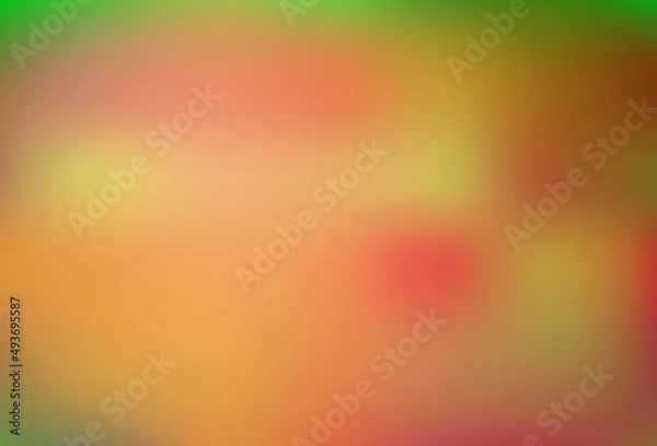 Fototapeta Light Green, Red vector bokeh pattern.