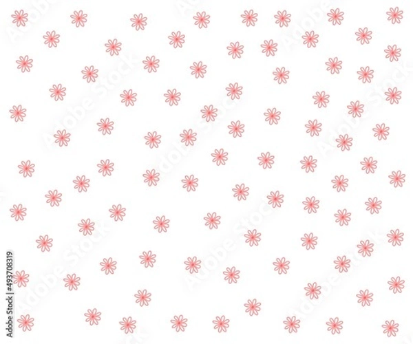 Fototapeta Background with beautiful flowers vector image