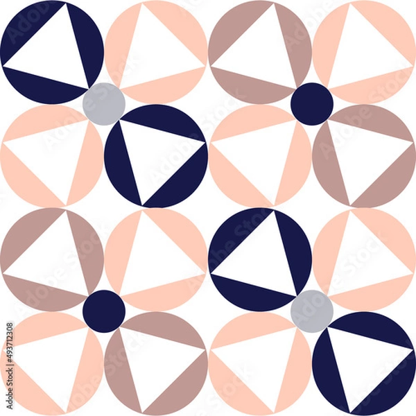 Fototapeta vector tile pattern background geometric
