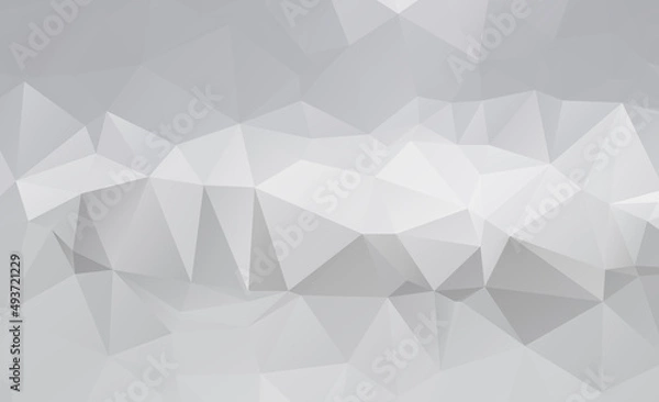 Fototapeta White Polygonal Mosaic Background, Low Poly Style, Vector illustration, Business Design Templates