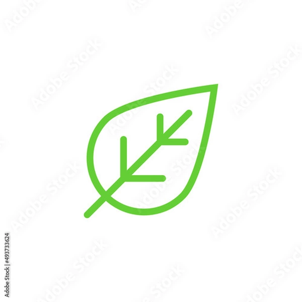 Obraz Leaf eco vector green icon