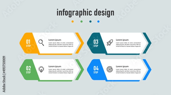Fototapeta Creative template timeline infographic design element Premium Vector