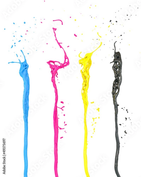 Obraz cmyk color splash