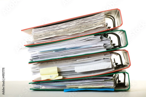 Fototapeta Binders stack