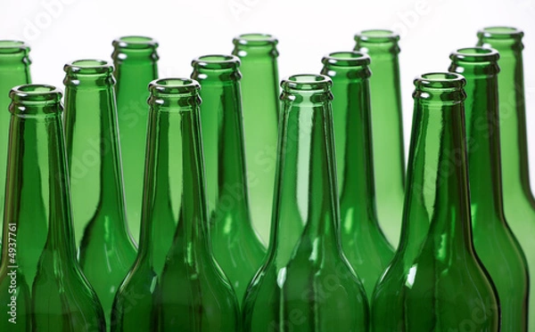 Fototapeta Green bottles
