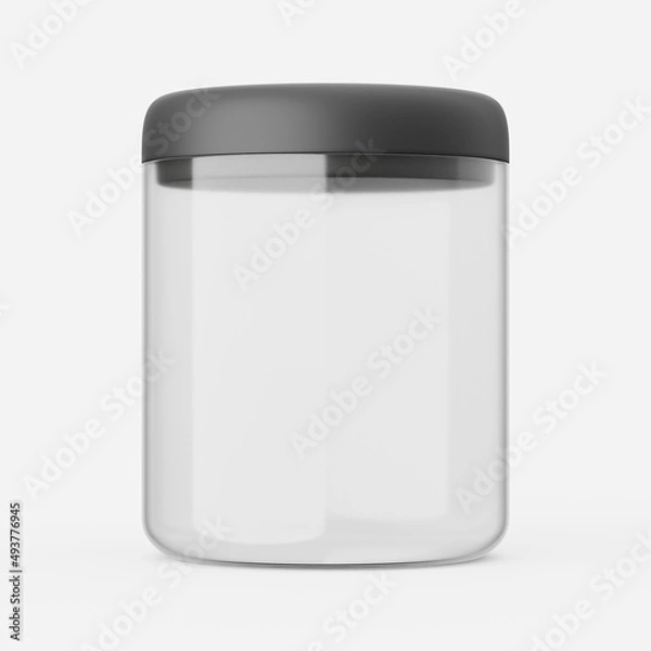 Fototapeta Kitchen jar. 3d render.