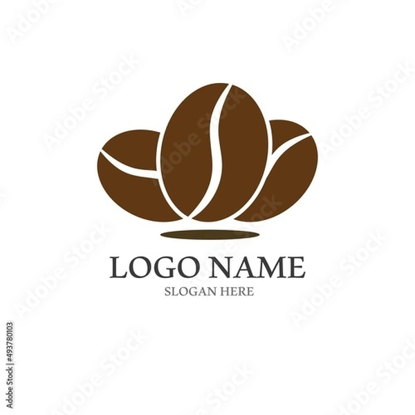 Obraz coffee bean icon vector illustration