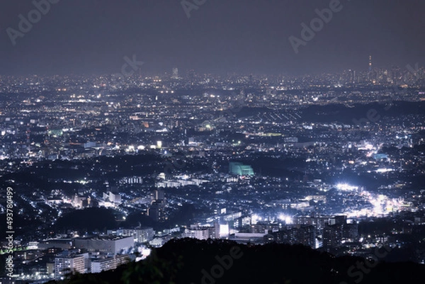Fototapeta 高尾山からの夜景