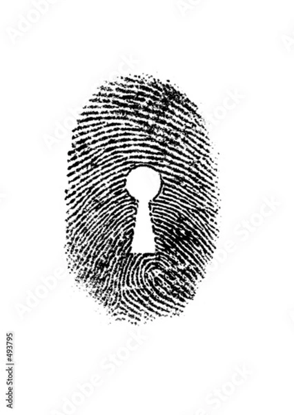 Obraz keyhole thumbprint