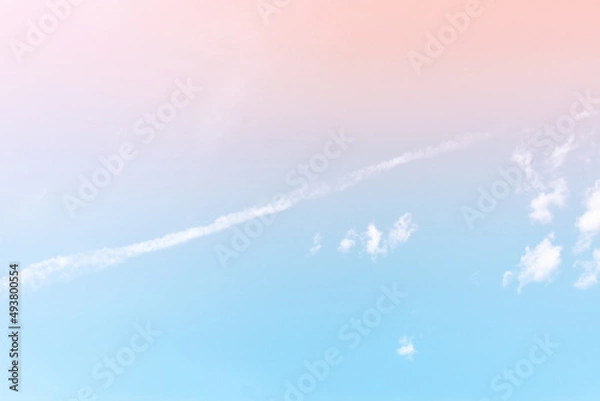 Obraz Blue sky and white clouds for background