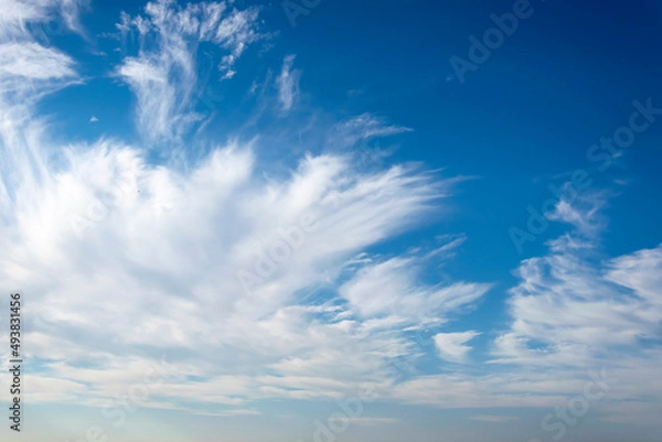 Obraz A natural blue sky with many clouds