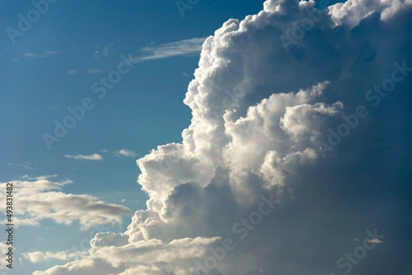 Obraz A natural blue sky with many clouds