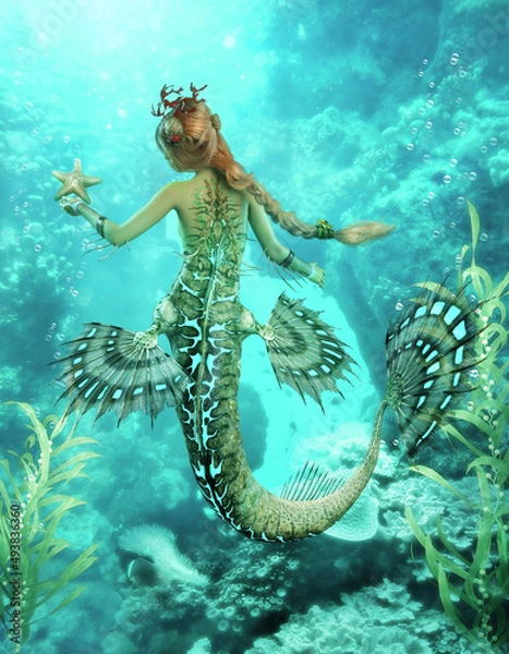 Obraz Mermaid´s side trip, 3d CG