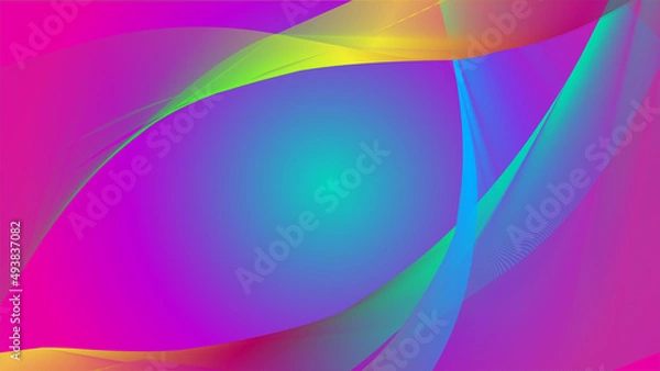 Obraz pink blue futuristic background 1