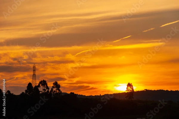 Fototapeta sunset in state