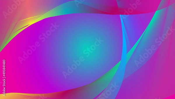 Obraz pink blue futuristic background 2