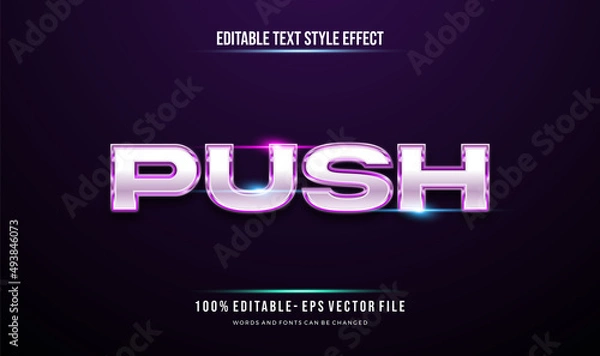 Obraz Editable modern text effect. Text style effect. Editable fonts vector files.